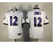 nike nfl jerseys baltimore ravens #12 jones white[nike limited]