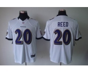 nike nfl jerseys baltimore ravens #20 reed white[nike limited]