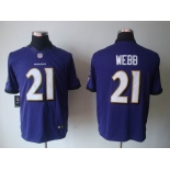 nike nfl jerseys baltimore ravens #21 webb purple[nike limited]