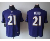 nike nfl jerseys baltimore ravens #21 webb purple[nike limited]