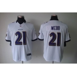 nike nfl jerseys baltimore ravens #21 webb white[nike limited]