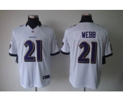 nike nfl jerseys baltimore ravens #21 webb white[nike limited]