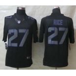 nike nfl jerseys baltimore ravens #27 ray rice black[nike impact limited]