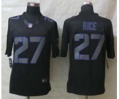 nike nfl jerseys baltimore ravens #27 ray rice black[nike impact limited]