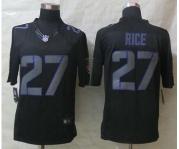 nike nfl jerseys baltimore ravens #27 ray rice black[nike impact limited]