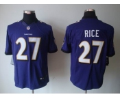 nike nfl jerseys baltimore ravens #27 ray rice purple[nike limited]