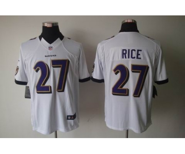 nike nfl jerseys baltimore ravens #27 ray rice white[nike limited]