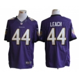 nike nfl jerseys baltimore ravens #44 leach purple[nike limited]