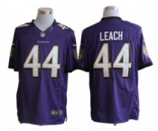 nike nfl jerseys baltimore ravens #44 leach purple[nike limited]