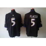 nike nfl jerseys baltimore ravens #5 flacco black[nike limited]