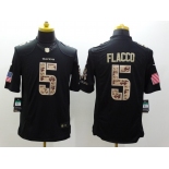 nike nfl jerseys baltimore ravens #5 flacco black[salute to service limited]