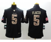 nike nfl jerseys baltimore ravens #5 flacco black[salute to service limited]