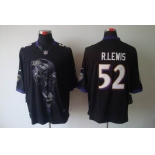 nike nfl jerseys baltimore ravens #52 r.lewis black[helmet tri-blend limited]