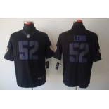 nike nfl jerseys baltimore ravens #52 r.lewis black[nike impact limited]