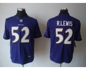 nike nfl jerseys baltimore ravens #52 r.lewis purple[nike limited]