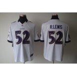 nike nfl jerseys baltimore ravens #52 r.lewis white[nike limited]