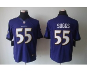 nike nfl jerseys baltimore ravens #55 suggs purple[nike limited]