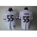 nike nfl jerseys baltimore ravens #55 suggs white[nike limited]