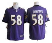 nike nfl jerseys baltimore ravens #58 dumervil purple[nike limited]