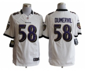 nike nfl jerseys baltimore ravens #58 dumervil white[nike limited]