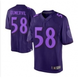 nike nfl jerseys baltimore ravens #58 elvis dumervil purple[drenched limited]