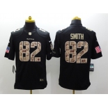 nike nfl jerseys baltimore ravens #82 smith black[salute to service limited]