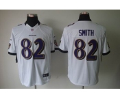 nike nfl jerseys baltimore ravens #82 smith white[nike limited]