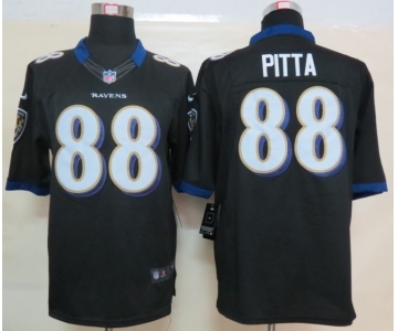 nike nfl jerseys baltimore ravens #88 pitta black[nike limited]