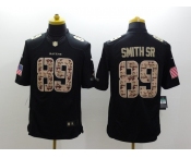 nike nfl jerseys baltimore ravens #89 smithsr black[salute to service limited]