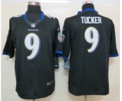 nike nfl jerseys baltimore ravens #9 tucker black[nike limited]