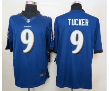 nike nfl jerseys baltimore ravens #9 tucker purple[nike limited]