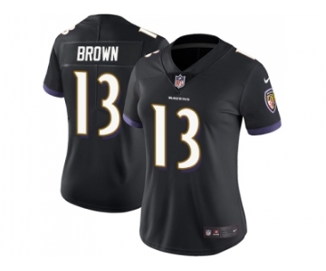 Women Nike Baltimore Ravens #13 John Brown Black Alternate Stitched NFL Vapor Untouchable Limited Jersey