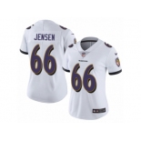 Women Nike Baltimore Ravens #66 Ryan Jensen White Vapor Untouchable Limited Player NFL Jersey