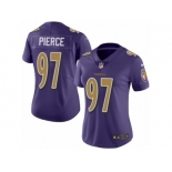 Women Nike Baltimore Ravens #97 Michael Pierce Limited Purple Rush Vapor Untouchable NFL Jersey