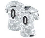 Women's Baltimore Ravens #0 Roquan Smith 2024 F.U.S.E Arctic Camo Salute To Service Limited Stitched Football Jersey