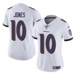 Women's Baltimore Ravens #10 Emory Jones White Vapor Football Jersey