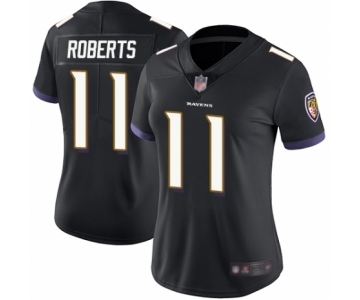 Women's Baltimore Ravens #11 Seth Roberts Black Alternate Vapor Untouchable Limited Player Football Jersey