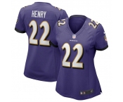 Women's Baltimore Ravens #22 Derrick Henry Purple Football Stitched Jersey