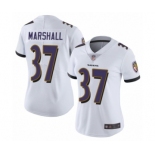 Women's Baltimore Ravens #37 Iman Marshall White Vapor Untouchable Limited Player Football Jersey