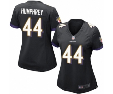 Women's Baltimore Ravens #44 Marlon Humphrey Game Black Alternate Football Jersey