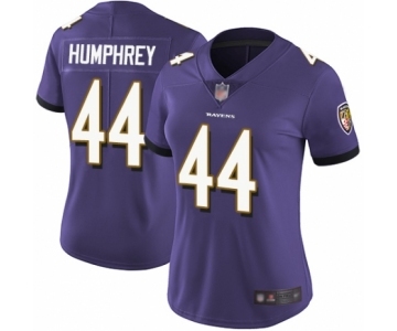 Women's Baltimore Ravens #44 Marlon Humphrey Purple Team Color Vapor Untouchable Limited Player Football Jersey