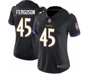 Women's Baltimore Ravens #45 Jaylon Ferguson Black Alternate Vapor Untouchable Limited Player Football Jersey