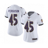 Women's Baltimore Ravens #45 Jaylon Ferguson White Vapor Untouchable Limited Player Football Jersey