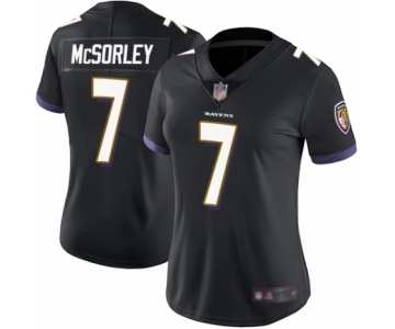 Women's Baltimore Ravens #7 Trace McSorley Black Alternate Vapor Untouchable Limited Player Football Jersey