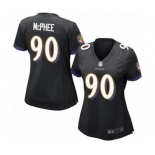 Women's Baltimore Ravens #90 Pernell McPhee Game Black Alternate Football Jersey