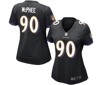 Women's Baltimore Ravens #90 Pernell McPhee Game Black Alternate Football Jersey