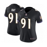 Women's Baltimore Ravens #91 Shane Ray Black Alternate Vapor Untouchable Limited Player Football Jersey