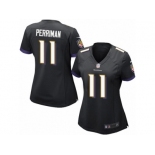 Women's Nike Baltimore Ravens #11 Breshad Perriman Game Black Alternate NFL Jersey