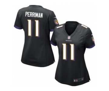 Women's Nike Baltimore Ravens #11 Breshad Perriman Game Black Alternate NFL Jersey