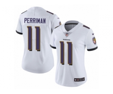 Women's Nike Baltimore Ravens #11 Breshad Perriman Vapor Untouchable Limited White NFL Jersey